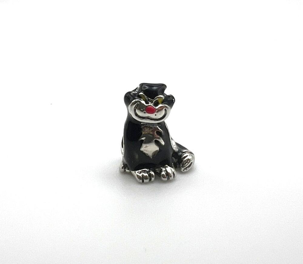 New Cinderella's Lucifer Cat Charm for European Bracelet
